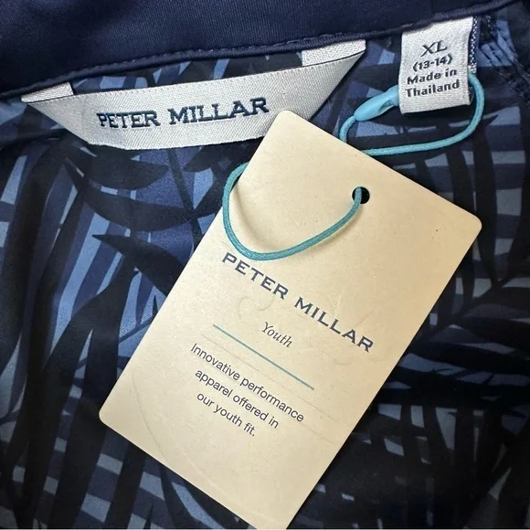 NWT Peter Millar Youth Hybrid Hooded Jacket